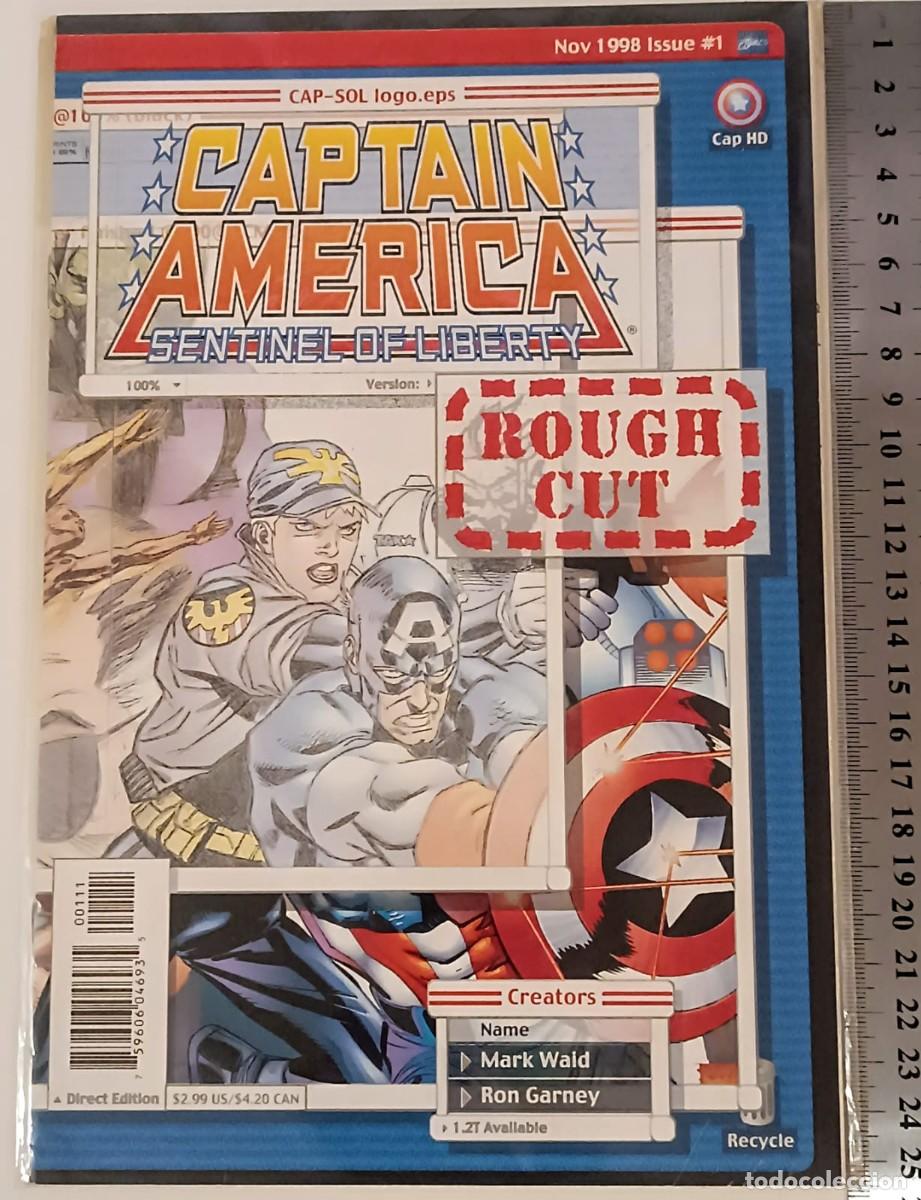 C&oacute;mics: Captain America: Sentinel of Liberty #1 Rough Cut Variant 1998 - MINT