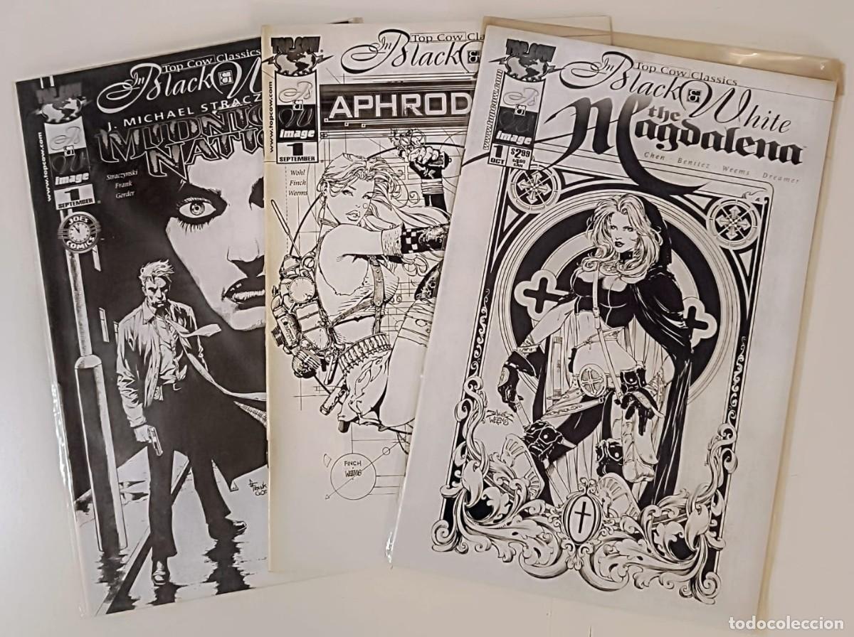 C&oacute;mics: Lote Top Cow Classics Black & White (3 Grapas Especiales) - David Finch / Benitez 2000 - MINT