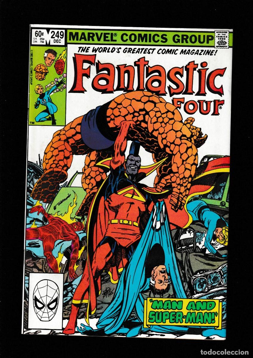 C&oacute;mics: FANTASTIC FOUR 249 - MARVEL 1982 VFN / JOHN BYRNE / MAN AND SUPERMAN / VS GLADIATOR