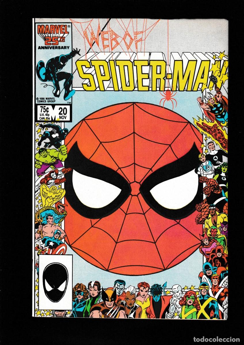 C&oacute;mics: WEB OF SPIDER-MAN 20 - MARVEL 1986 VFN/NM / MARC SILVESTRI / MARVEL 25TH ANNIVERSARY COVER