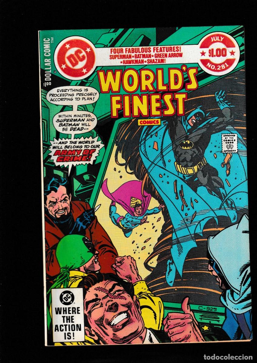 C&oacute;mics: WORLD'S FINEST 281 - DC 1982 VFN GIANT / SUPERMAN & BATMAN / GREEN ARROW / SHAZAM / HAWKMAN