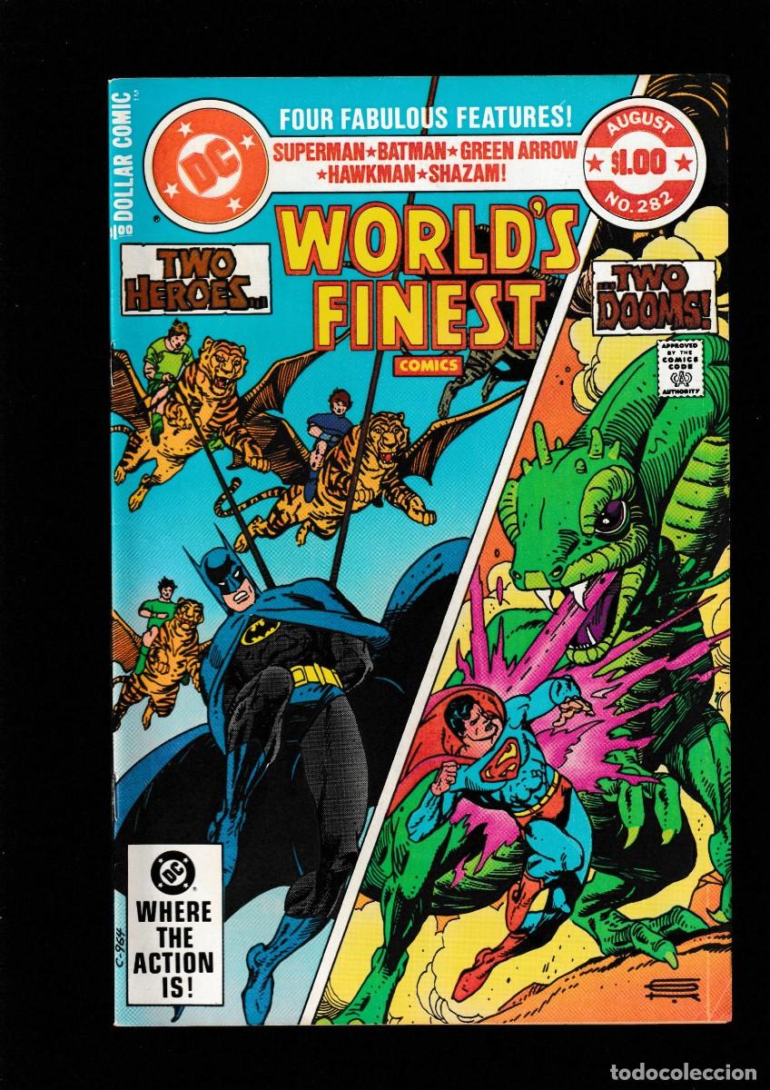 C&oacute;mics: WORLD'S FINEST 282 - DC 1982 VFN GIANT / SUPERMAN & BATMAN / GREEN ARROW / SHAZAM / HAWKMAN