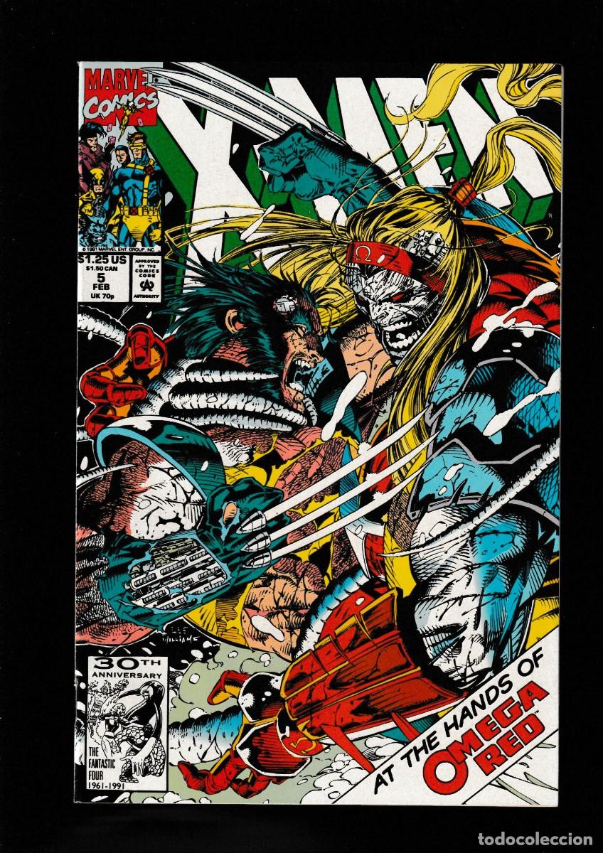 C&oacute;mics: X-MEN 5 - MARVEL 1992 / JOHN BYRNE & JIM LEE VFN/NM / 2ND OMEGA RED
