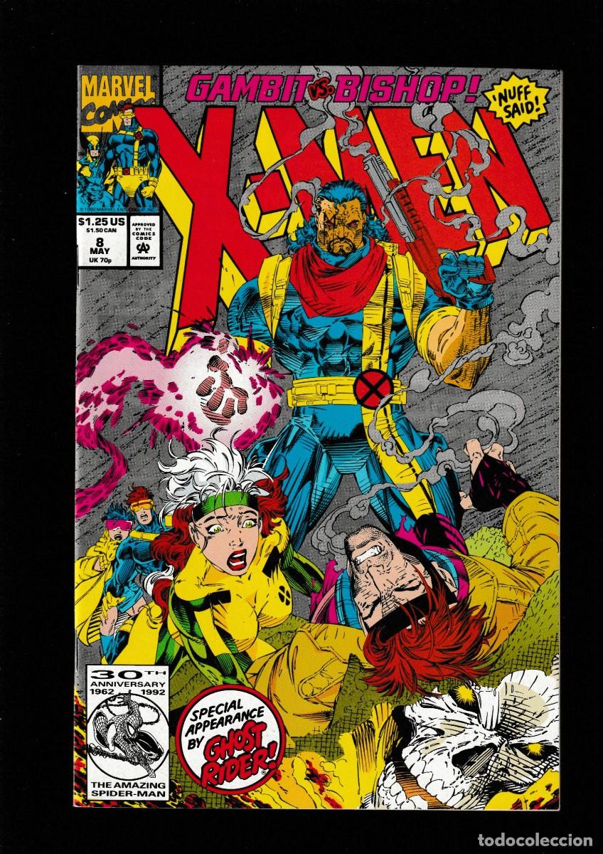 C&oacute;mics: X-MEN 8 - MARVEL 1992 VFN/NM / JIM LEE / GAMBIT VS BISHOP