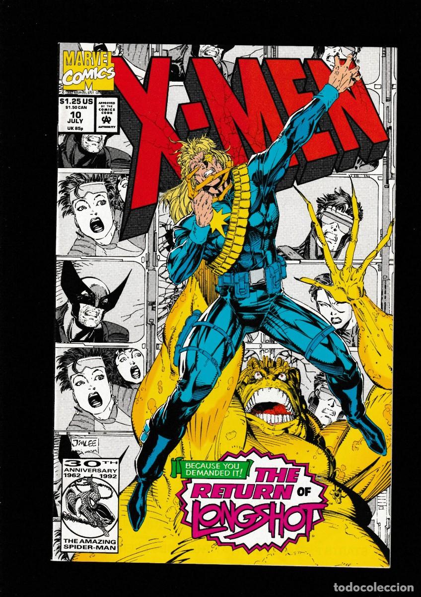 C&oacute;mics: X-MEN 10 - MARVEL 1992 VFN/NM / JIM LEE / RETURN OF LONGSHOT 5,95 &euro;