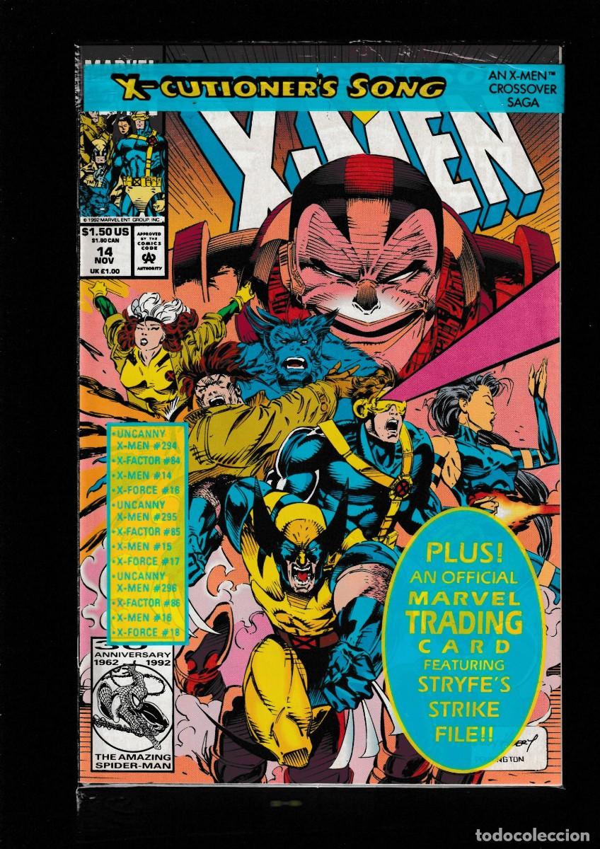 Comics: X-MEN 14 - MARVEL 1992 NM / X-CUTIONERS SONG / BOLSA SIN ABRIR CON TRADING CARD
