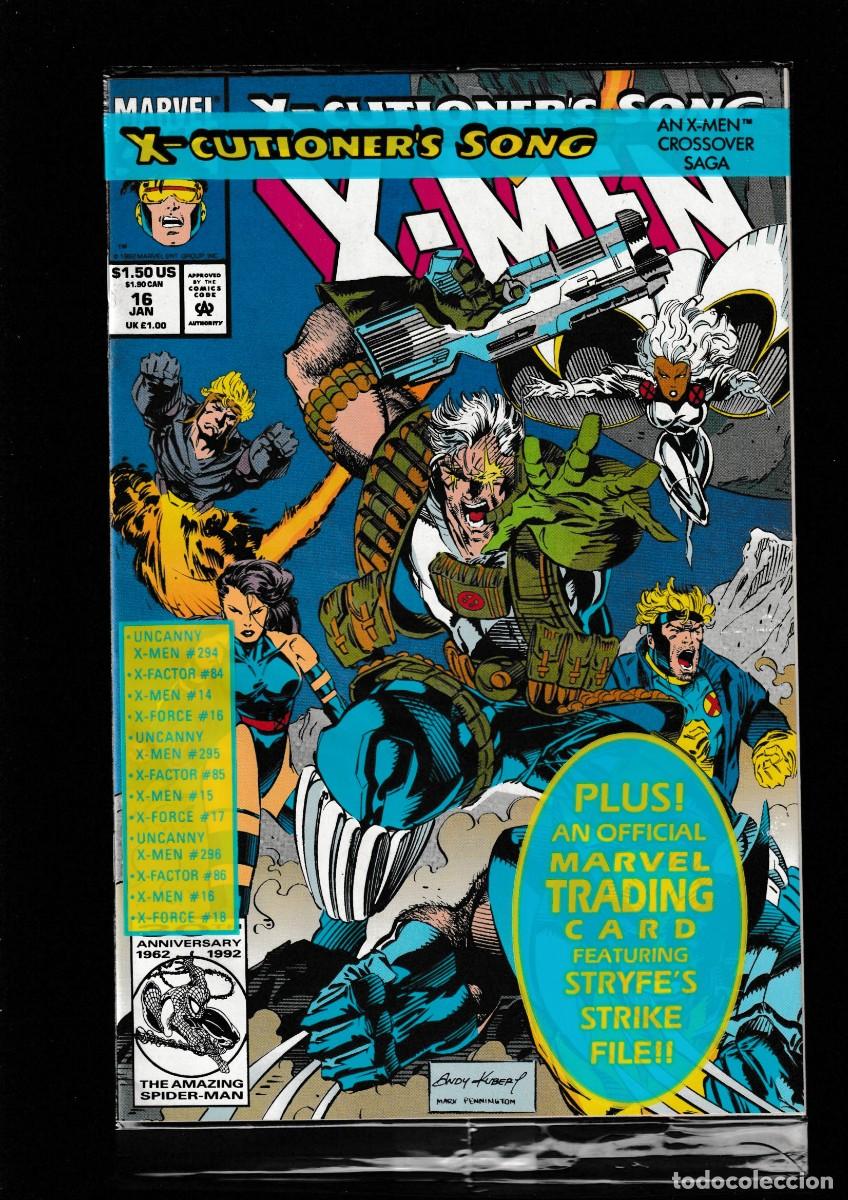 Comics: X-MEN 16 - MARVEL 1993 NM / X-CUTIONERS SONG / BOLSA SIN ABRIR CON TRADING CARD