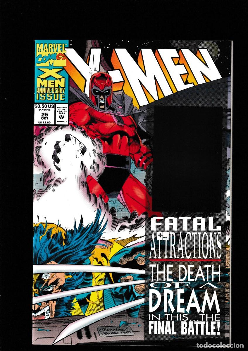 C&oacute;mics: X-MEN 25 - MARVEL 1993 VFN/NM / NICIEZA & KUBERT / GAMBIT HOLOGRAM COVER