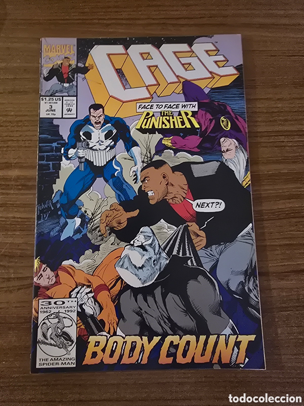 C&oacute;mics: CAGE,NUMERO 3,ANNIVERSARY 1962-1992,(MARVEL COMICS) - Foto 1