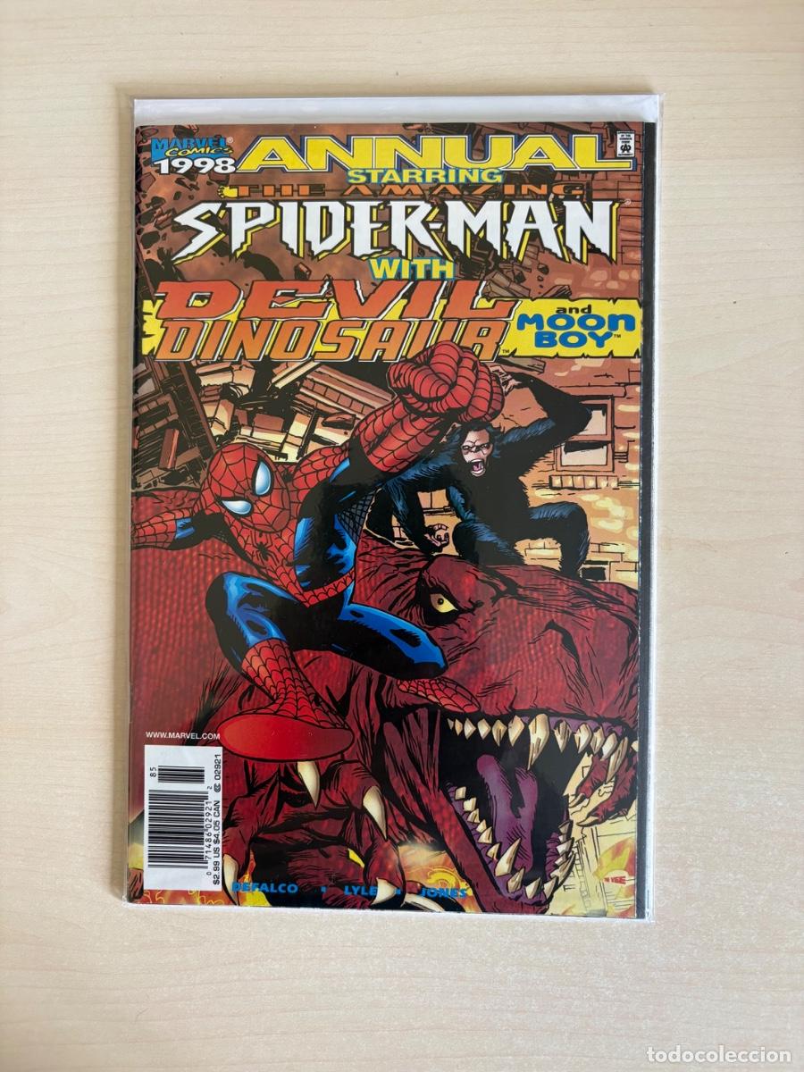 C&oacute;mics: Spider-Man Annual 1998: Spider-Man with Devil Dinosaur and Moon Boy (Marvel Comics USA, 1998)