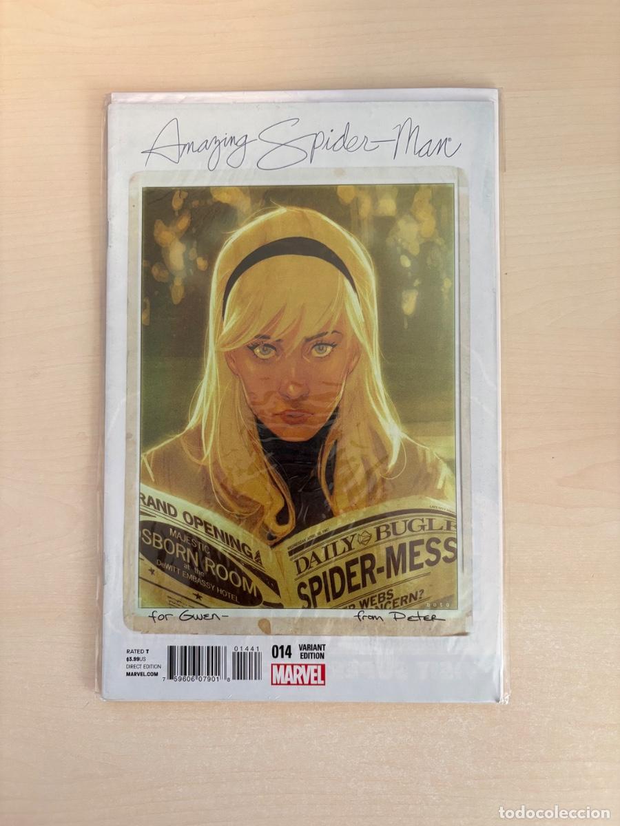 C&oacute;mics: The Amazing Spider-Man #14 (Marvel Comics USA, 2014) &ndash; Variant Edition (Gwen Stacy Cover)