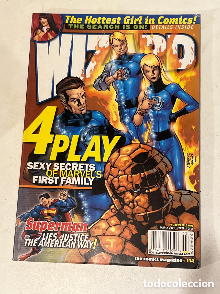 C&oacute;mics: Revista Comic en ingl&eacute;s Wizard N&deg;114 Sexy Secrets of Marvel&rsquo;s First Family
