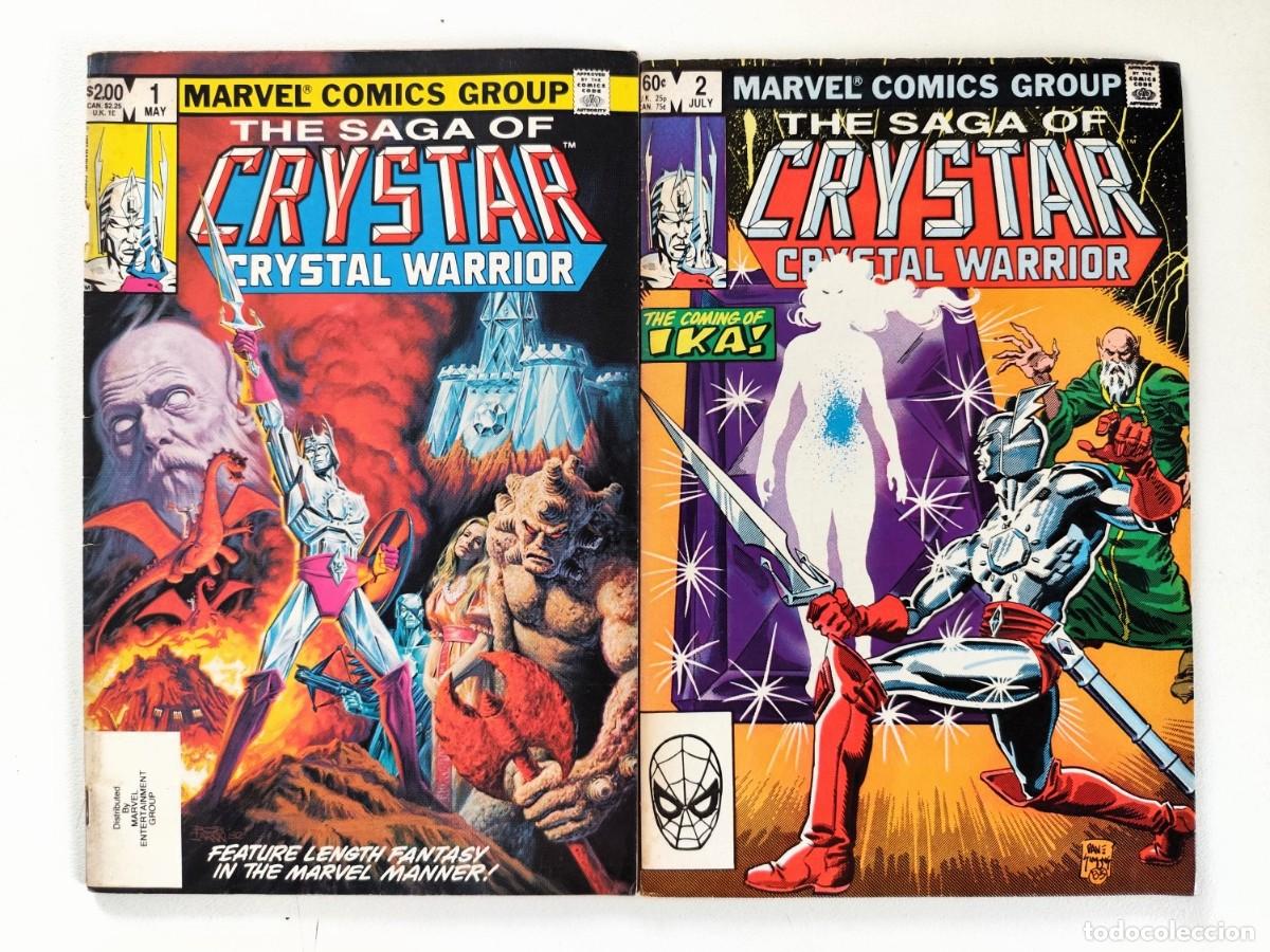 C&oacute;mics: Saga of CRYSTAR, Crystal Warrior # 1-2 (Mary Jo Duffy, Bret Blevins) ~ Marvel (1983)