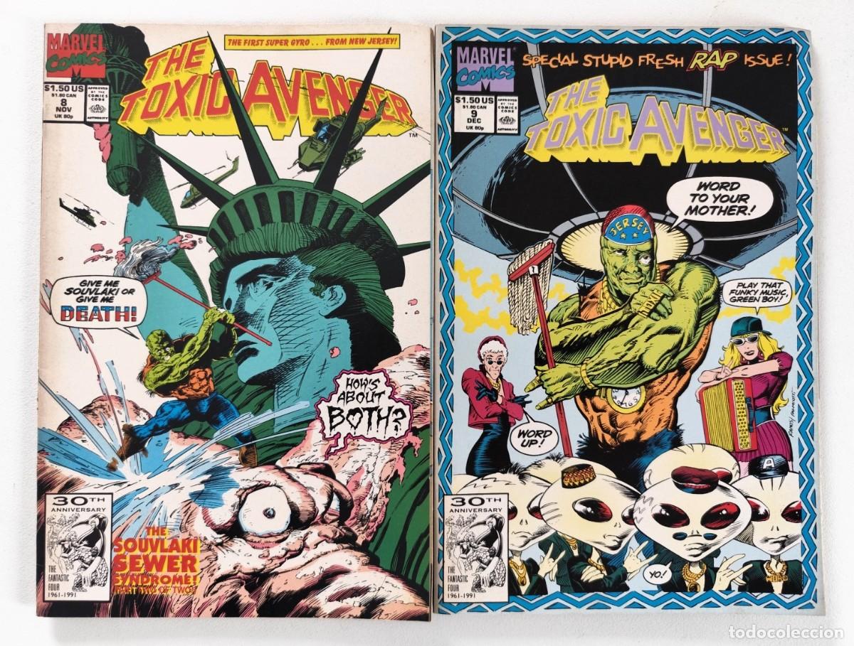 C&oacute;mics: THE TOXIC AVENGER # 8-9 (Doug Moench, Rodney Ramos, Val Mayerik ) ~ Marvel (1991)
