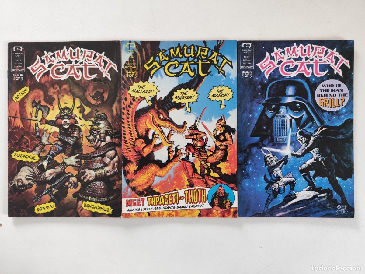 C&oacute;mics: SAMURAI CAT # 1 - 3 (Ralph Macchio, Frank Cirocco, Jim Hummel) COMPLETA ~ Marvel/Epic (1991)