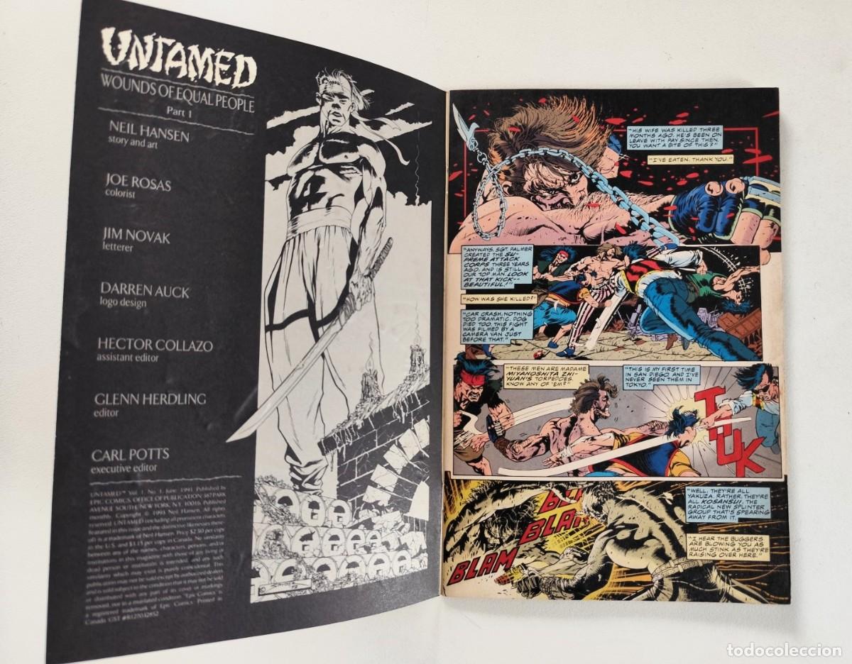 C&oacute;mics: UNTAMED # 1 2 3 (Neil Hansen) COMPLETA ~ Marvel/Epic (1993) - Foto 4