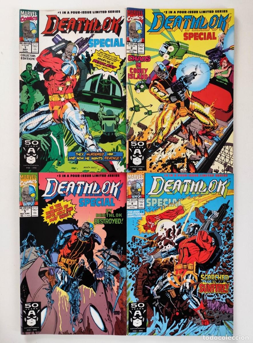 C&oacute;mics: Deathlok Special # 1-4 (Dwayne McDuffie, Jackson Guice, Denys Cowan) COMPLETA ~ Marvel (1991)
