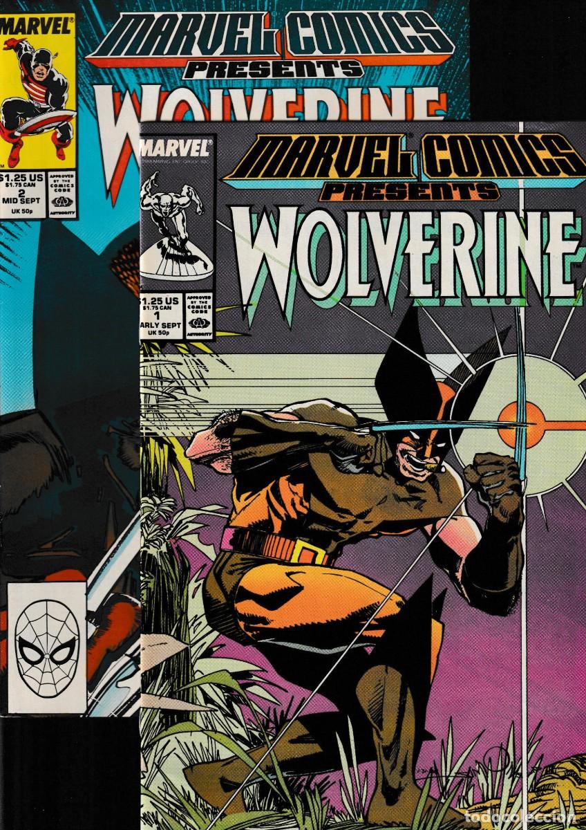 C&oacute;mics: MARVEL COMICS PRESENTS 1 2 4 5 6 7 9 10 LOTE DE 8 - MARVEL 1988 VFN/NM / WOLVERINE