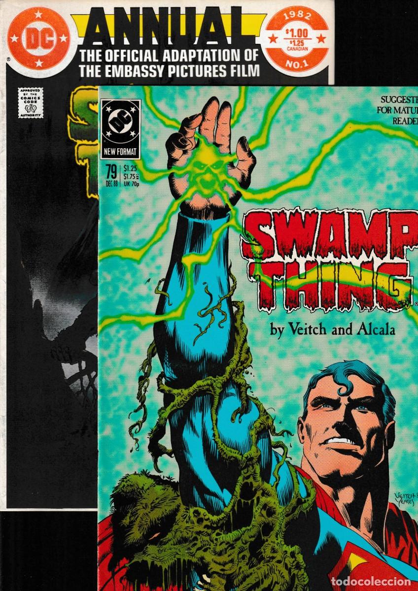 C&oacute;mics: SWAMP THING 79-89 91-149 151 154 156-158 ANNUAL 1 3 4 6 7 LOTE DE 80 - DC 1982-1995 VFN