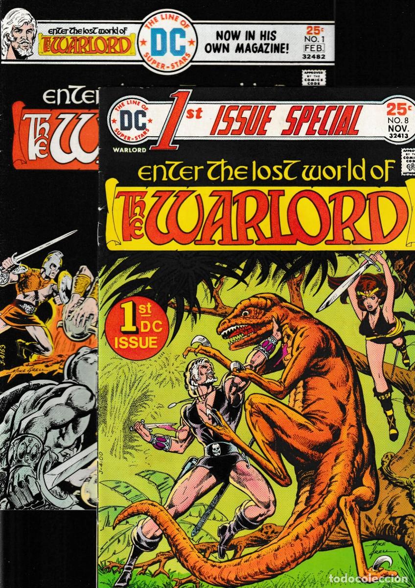 C&oacute;mics: WARLORD 1 2 3 4 5 6 7 8 9 10 + FIRST ISSUE SPECIAL 8 / LOTE DE 11 - DC 1975-1977 VFN / MIKE GRELL