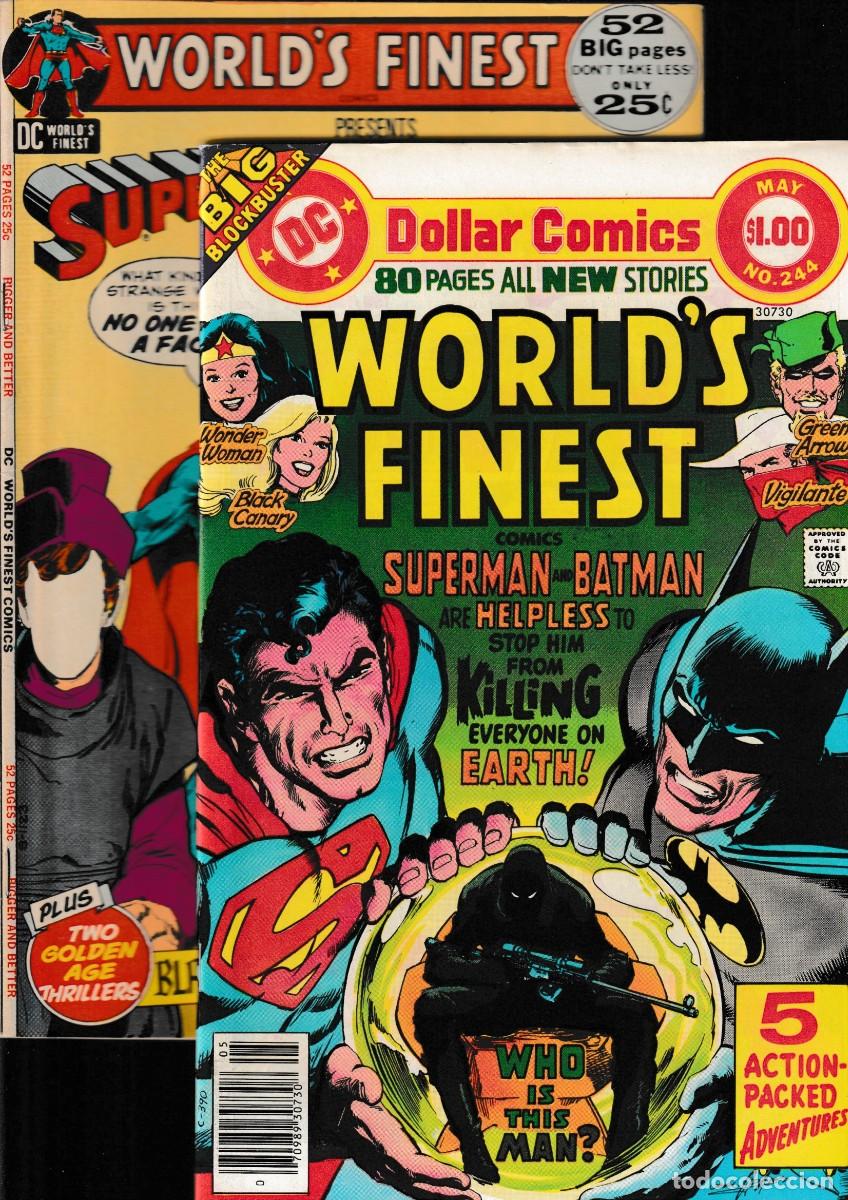 C&oacute;mics: WORLD'S FINEST SUPERMAN & BATMAN / LOTE DE 29 ENTRE EL 210 Y EL 308 - DC 1972-1984 FN A VFN/NM
