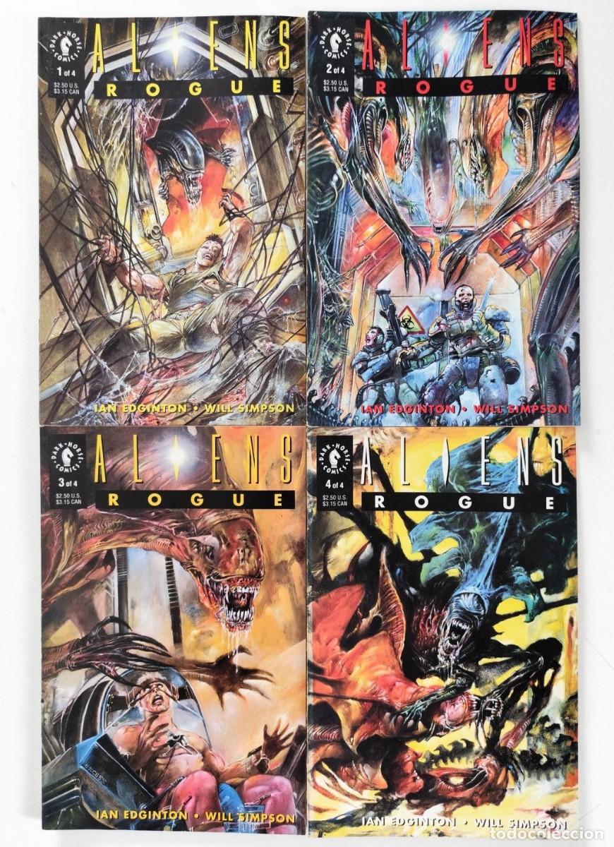 C&oacute;mics: ALIENS ROGUE # 1-4 COMPLETA (Ian Edginton, Will Simpson) ~ Dark Horse (1992)