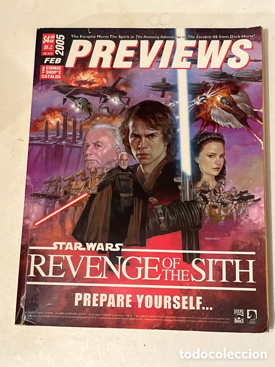 C&oacute;mics: Cat&aacute;lago de Comics Preview Abril 2005 USA Revenge of the Sith