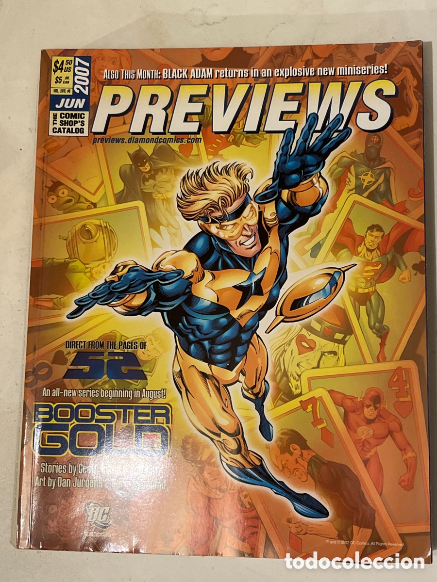 C&oacute;mics: Cat&aacute;logo de Comics Previews USA Agosto 2007 Booster Gold