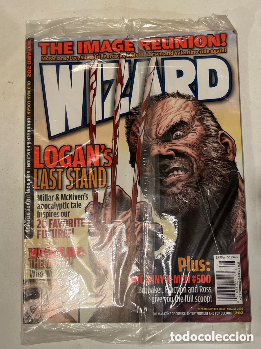 C&oacute;mics: Revista de Comics en ingl&eacute;s Wizard N&deg;202 Logan Last Stand