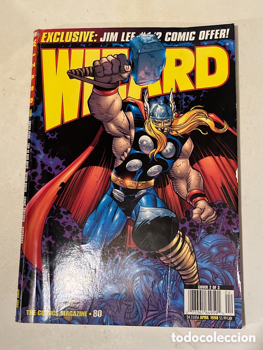 C&oacute;mics: Revista de Comics en ingl&eacute;s Wizard N&deg;80 Thor