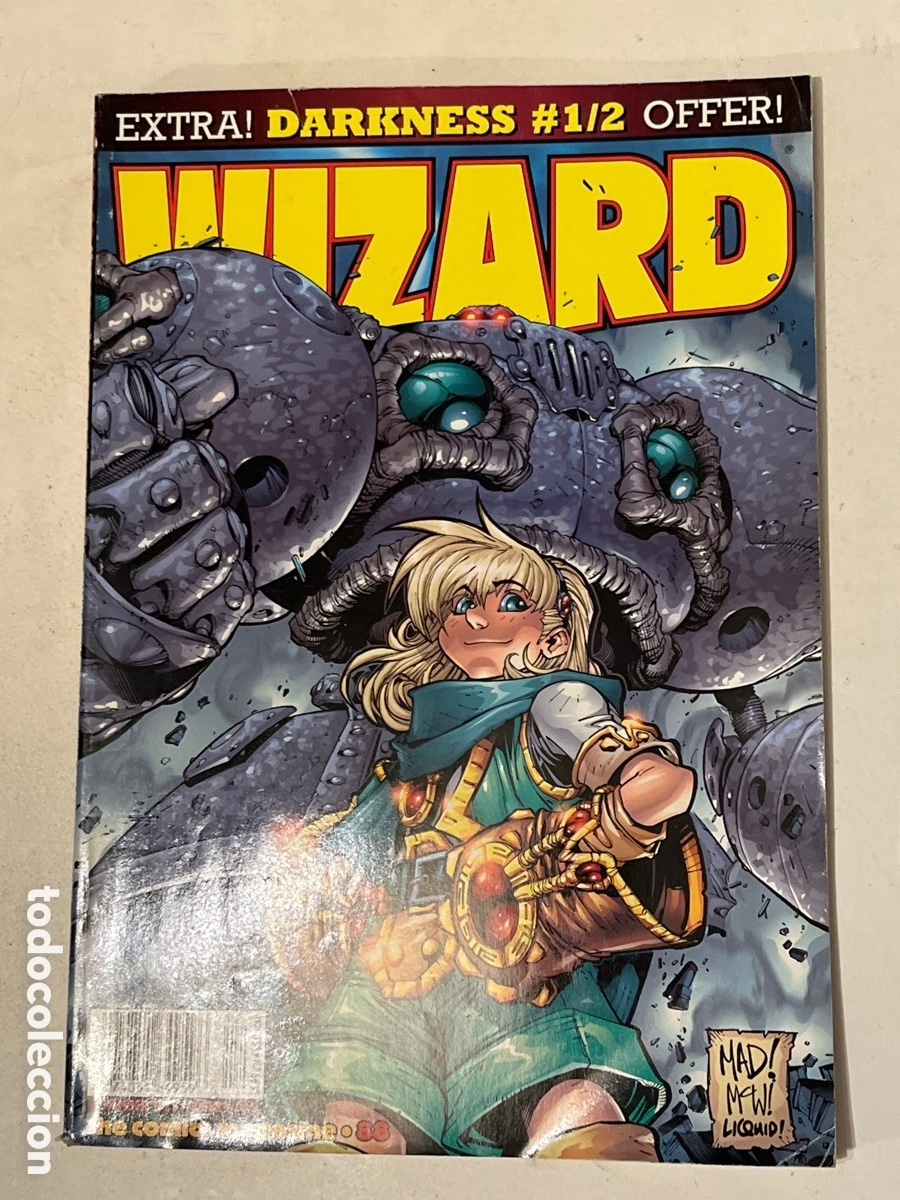 C&oacute;mics: Revista de Comics en ingl&eacute;s Wizard N&deg;8 Extra! Darkness #1/2