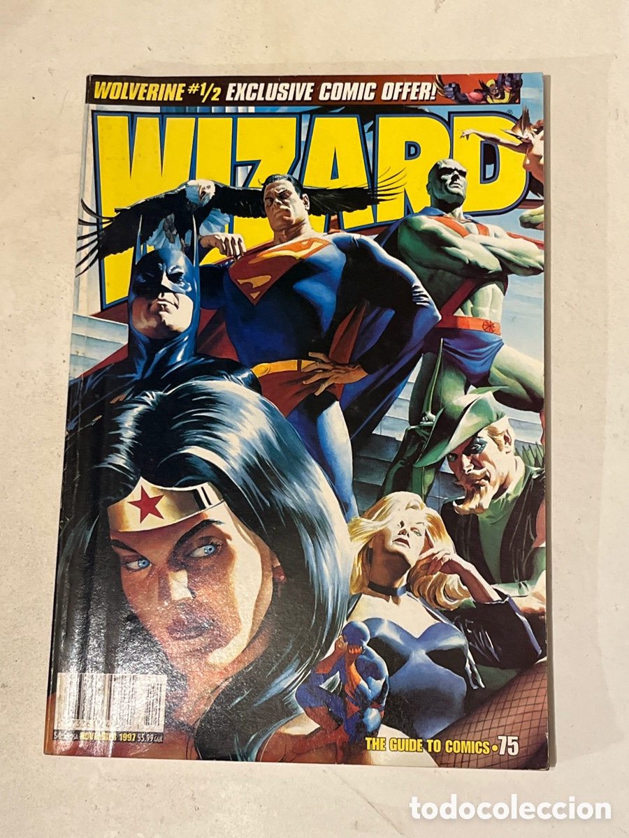C&oacute;mics: Revista de Comics en ingl&eacute;s Wizard N&deg;75 Wolverine #1/2