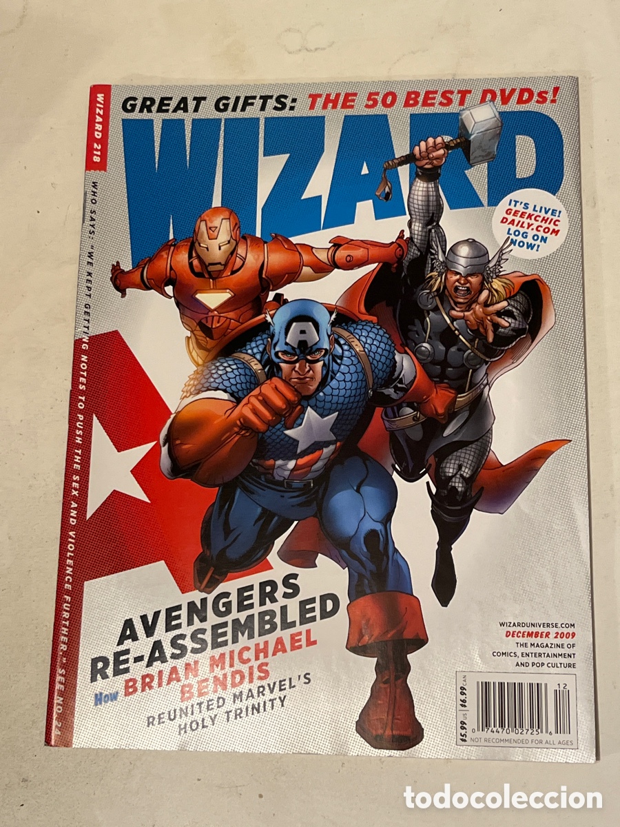 C&oacute;mics: Revista de Comics en ingles Wizard N&deg;218 Avengers Re-assembled