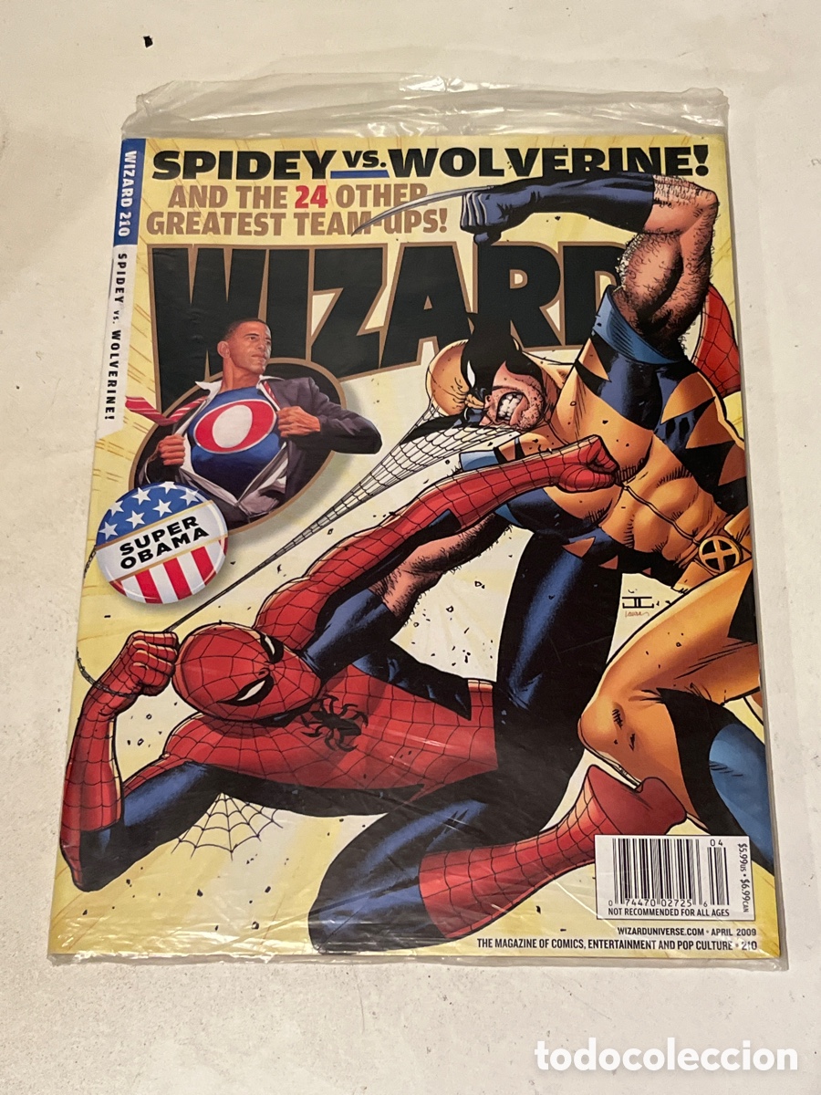 C&oacute;mics: Revista de Comics en ingl&eacute;s Wizard N&deg;210 Spidey VS Wolverine