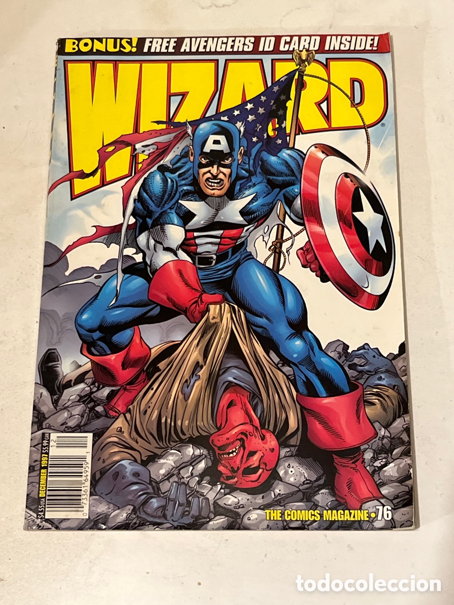 C&oacute;mics: Revista de Comics en ingl&eacute;s Wizard N&deg;76 Capit&aacute;n Am&eacute;rica
