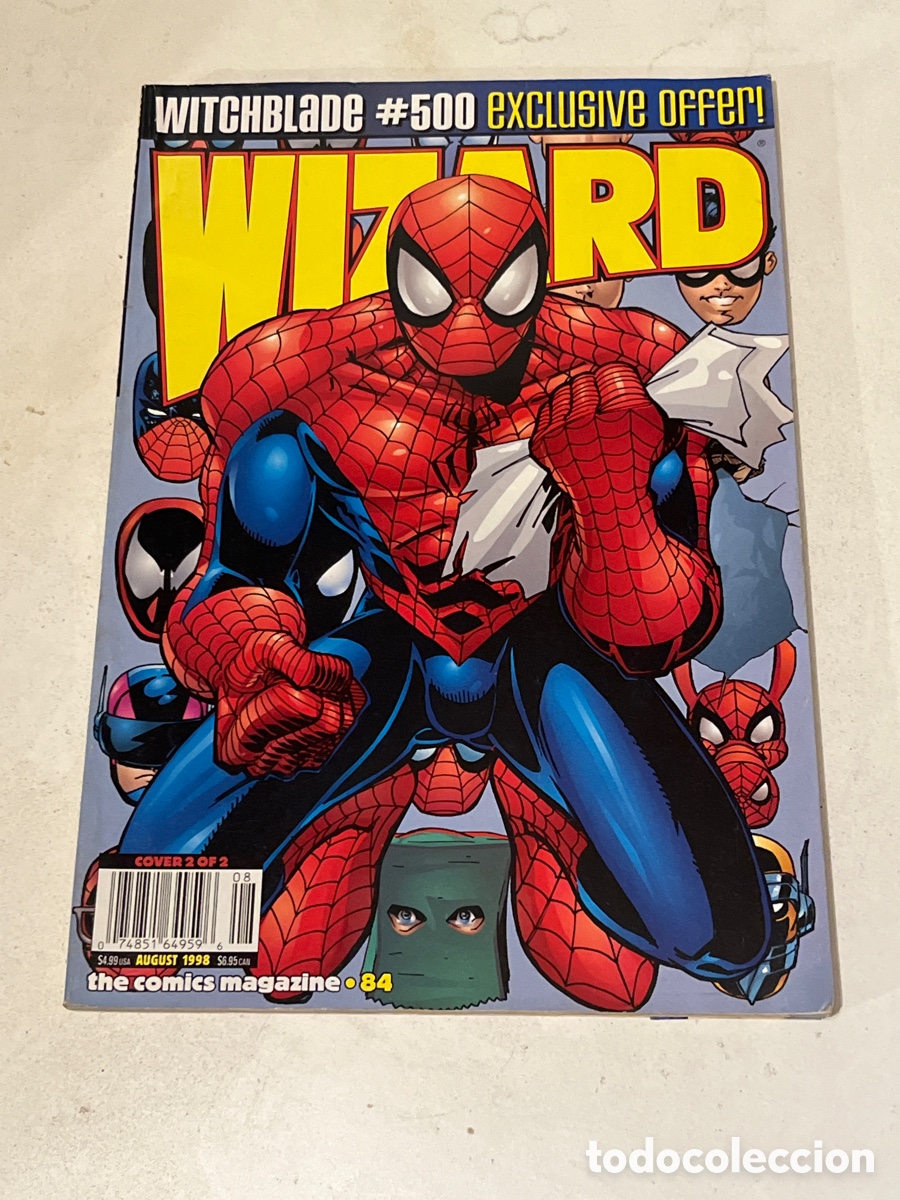 C&oacute;mics: Revista de Comics en ingl&eacute;s Wizard N&deg;84 Spider-Man