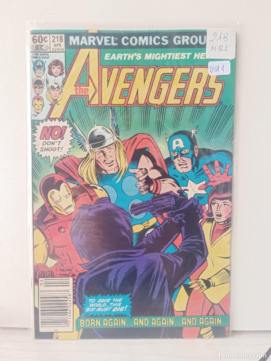 C&oacute;mics: AVENGERS NUMERO 218 USA MUY BUEN ESTADO LA PEGATINA ESTA SOBRE EL PLASTICO