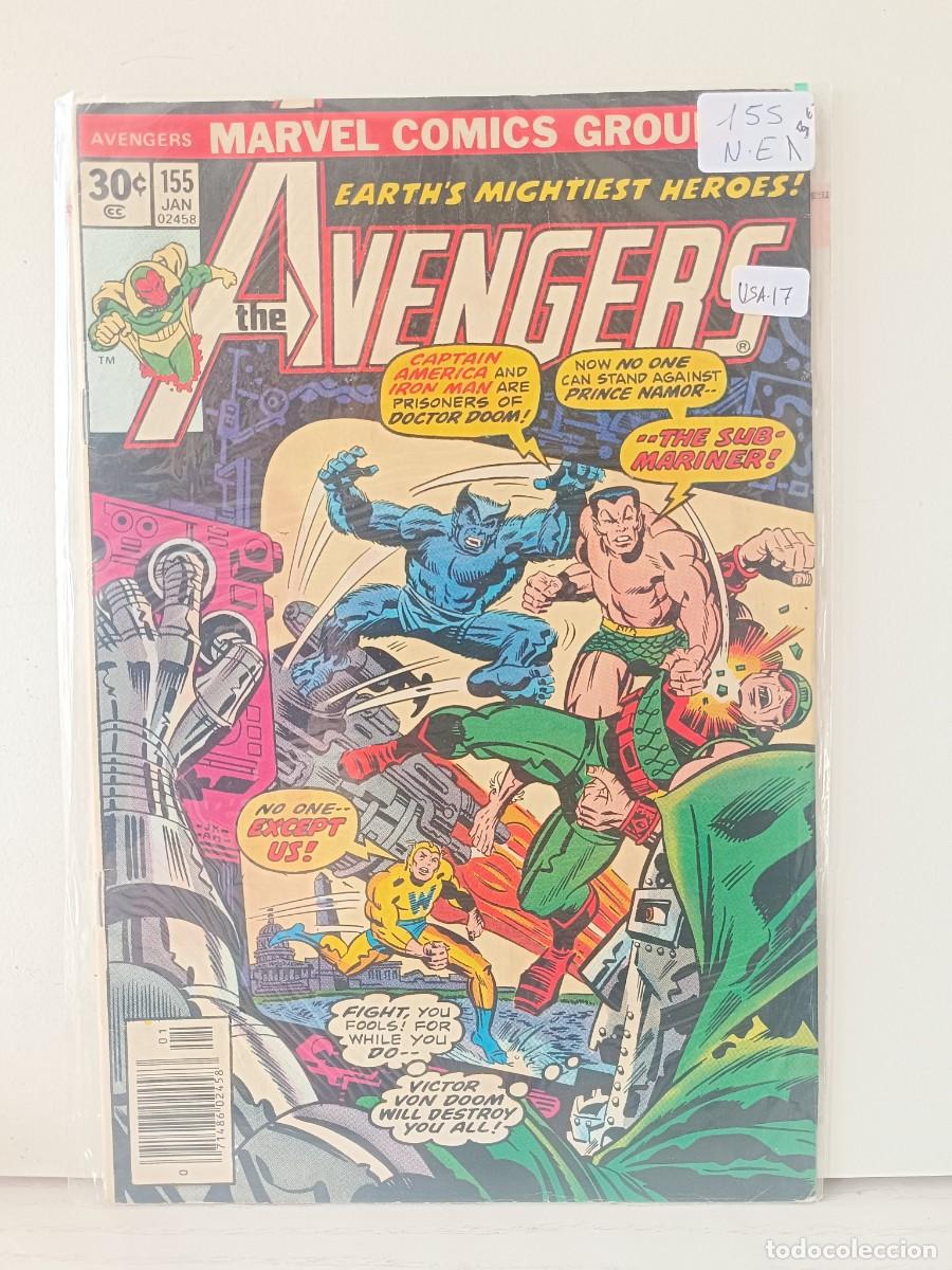C&oacute;mics: AVENGERS NUMERO 155 USA BUEN ESTADO LA PEGATINA ESTA SOBRE EL PLASTICO
