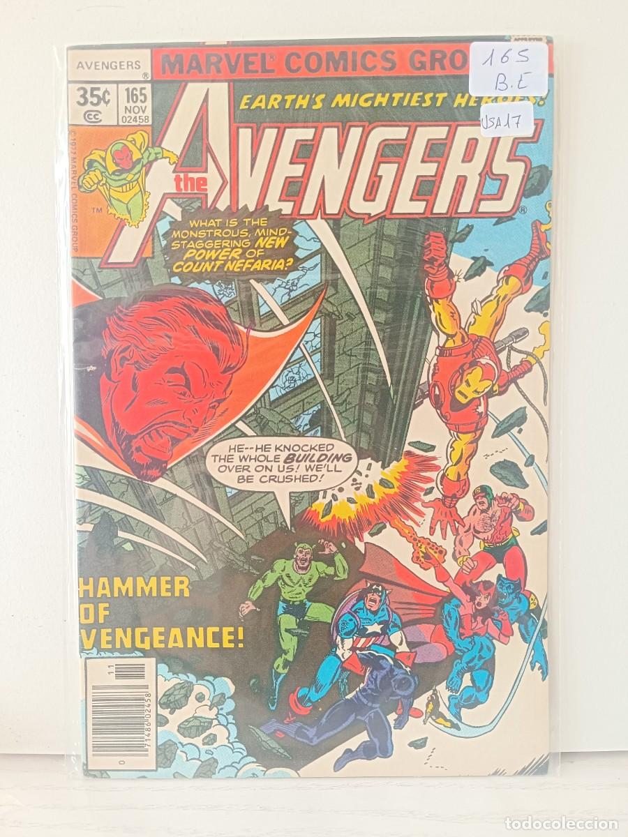C&oacute;mics: AVENGERS NUMERO 165 USA BUEN ESTADO LA PEGATINA ESTA SOBRE EL PLASTICO