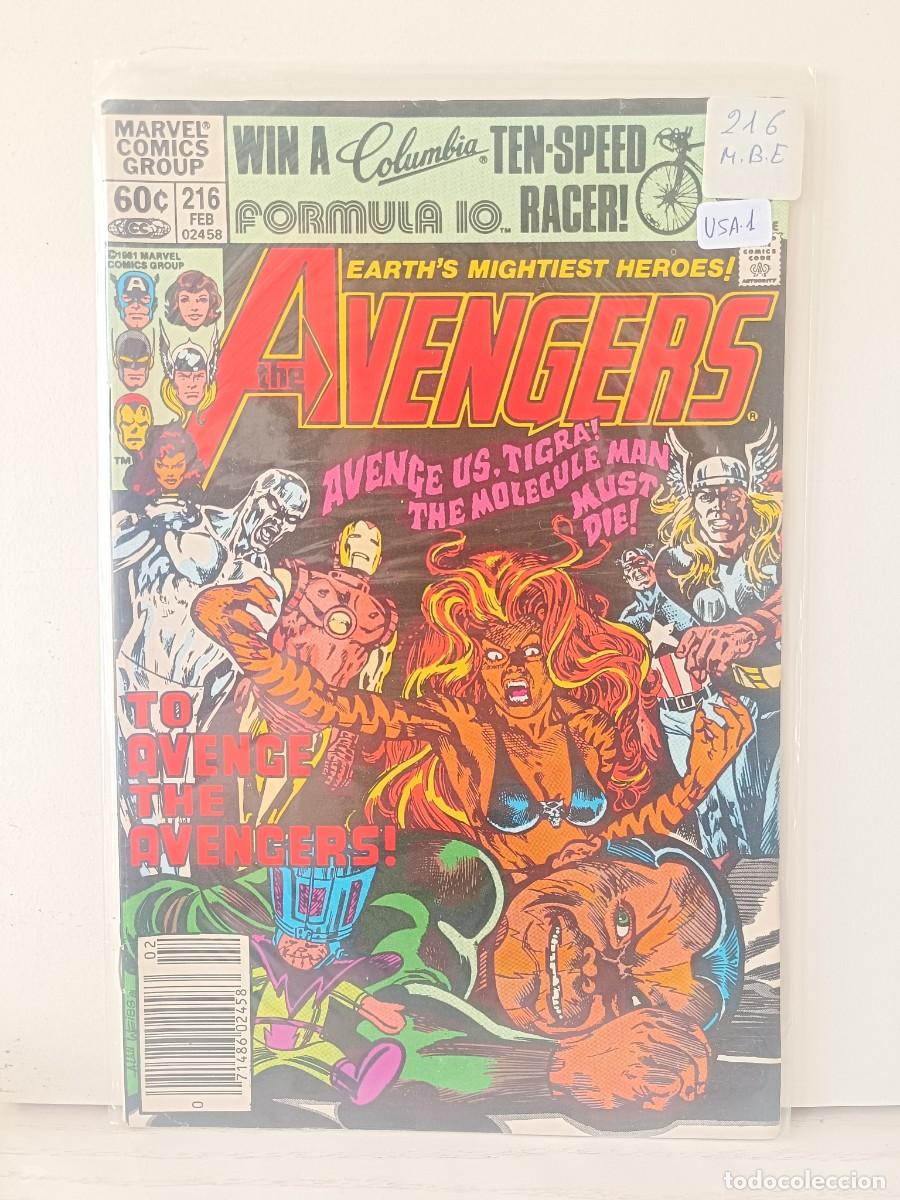 C&oacute;mics: AVENGERS NUMERO 216 USA MUY BUEN ESTADO LA PEGATINA ESTA SOBRE EL PLASTICO