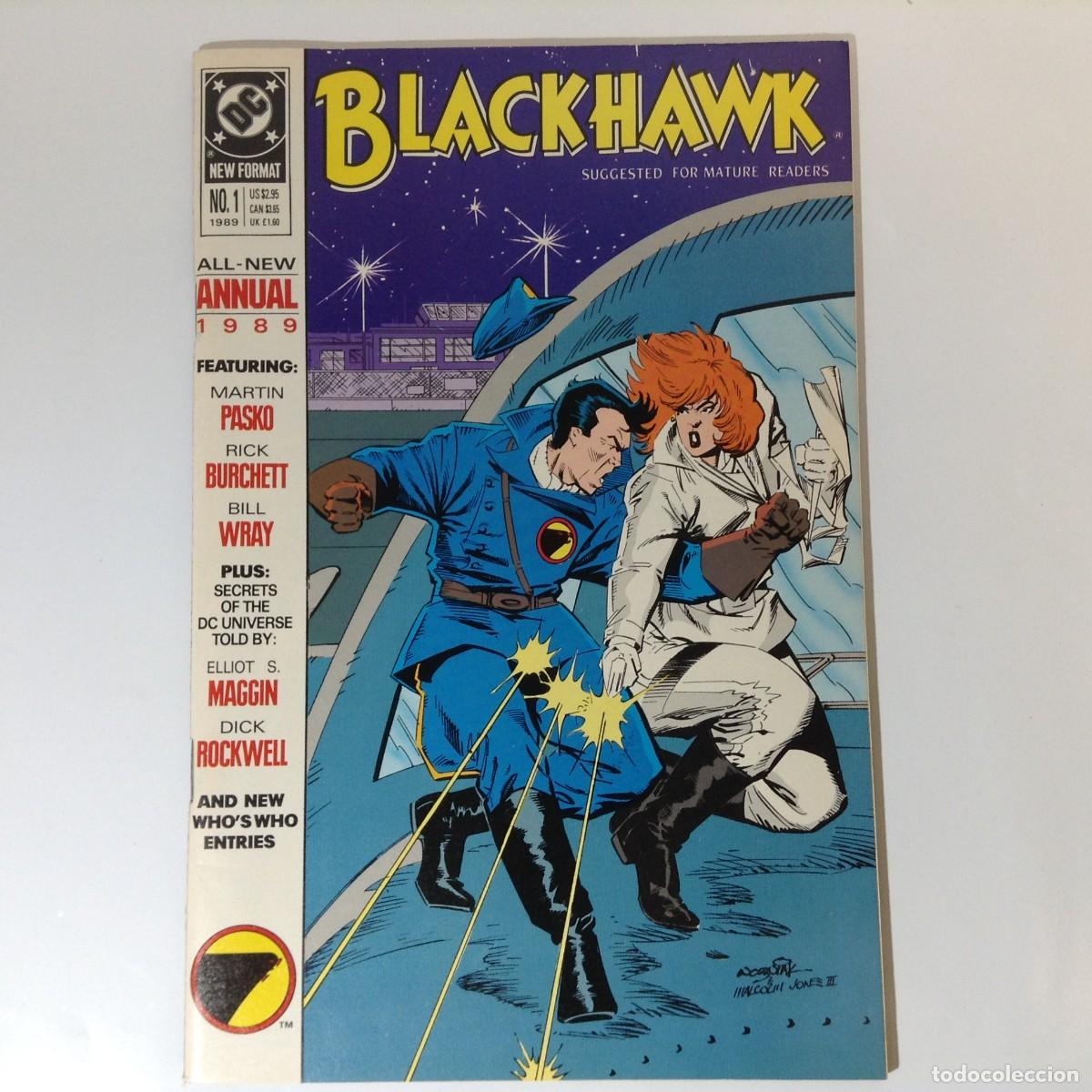 C&oacute;mics: BLACKHAWK N&ordm; 1 ANNUAL 1989 DC COMICS. EN INGLES