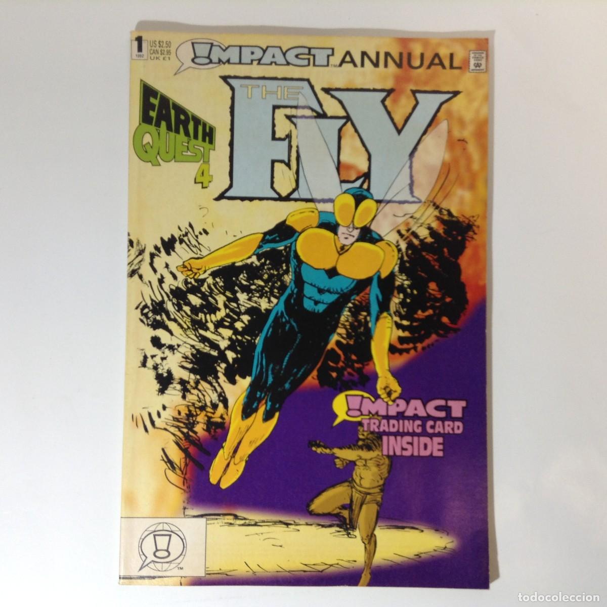 C&oacute;mics: IMPACT ANNUAL THE FLY NUMERO 1 - EARTH QUEST 4 - INCLUYE LA TARJETA EN SU INTERIOR ** DC COMICS**