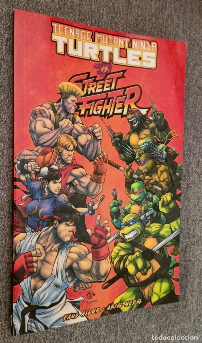 C&oacute;mics: Teenage Mutant Turtles VS Street Fighter II . Crossover comic en INGL&Eacute;S .