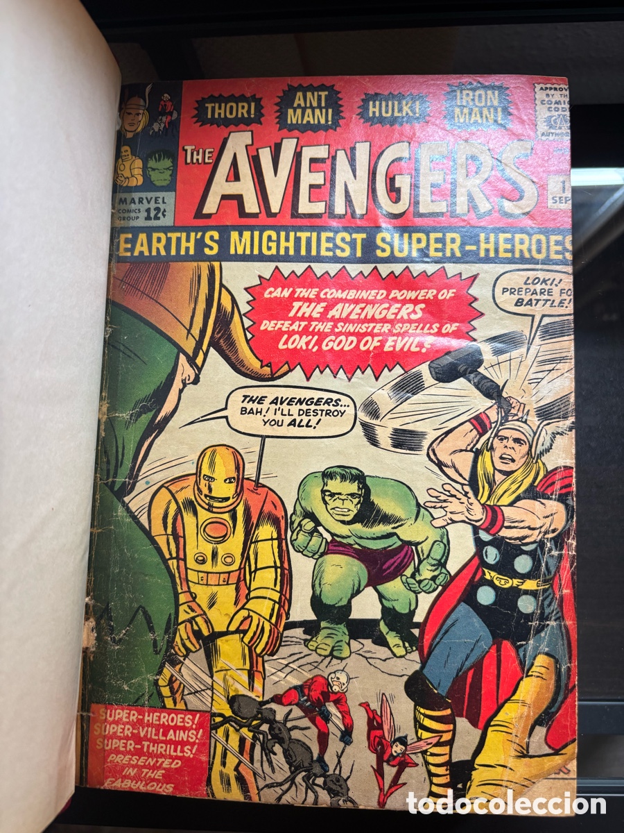 C&oacute;mics: Comic Book The Avengers Marvel a&ntilde;os 60, N&uacute;meros del 1 al 20 encuadernados.