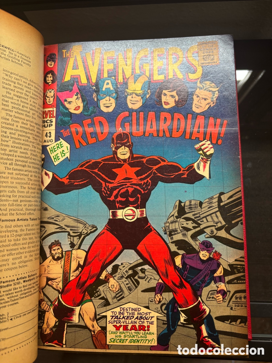 C&oacute;mics: Comic Book The Avengers Marvel a&ntilde;os 60, N&uacute;meros del 41 al 60 encuadernados.