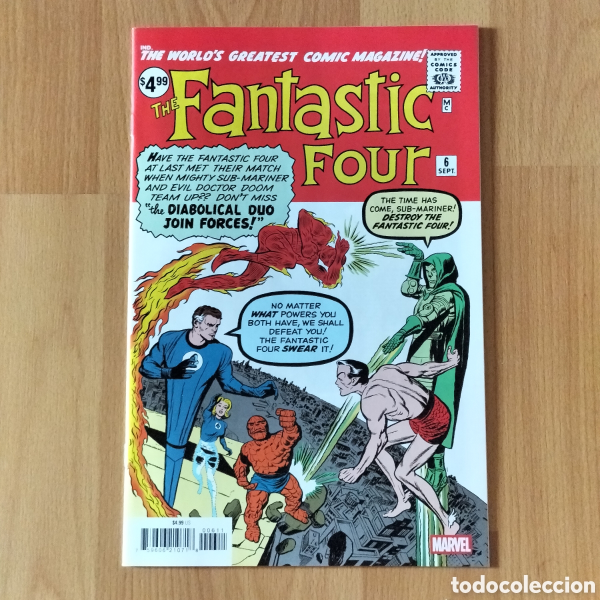 C&oacute;mics: CXX - Fantastic Four 6 Facs&iacute;mile edition. Agosto 2026. Marvel