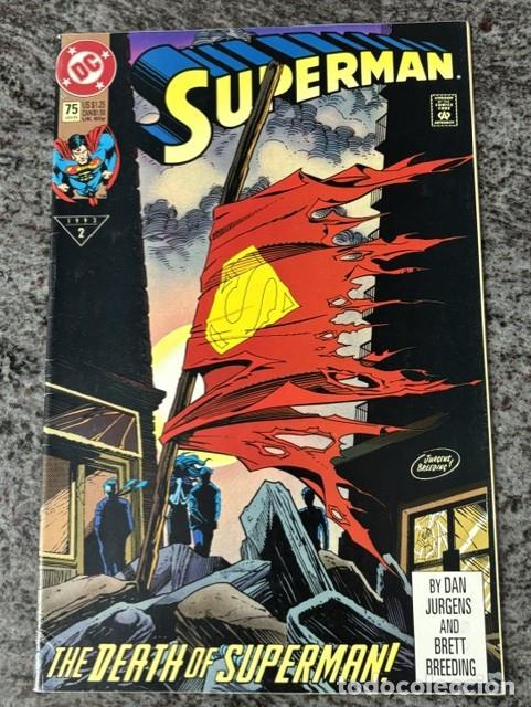 C&oacute;mics: SUPERMAN N&ordm; 75 (ENERO 1993). ORIGINAL DC. LA MUERTE DE SUPERMAN. 1&ordm; EDICION. MUY BUEN ESTADO
