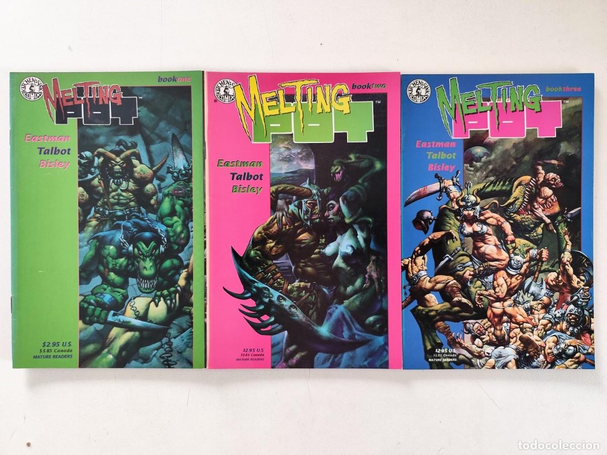 C&oacute;mics: MELTING POT # 1-2-3 (Kevin Eastman, Simon Bisley) ~ Kitchen Sink (1992)