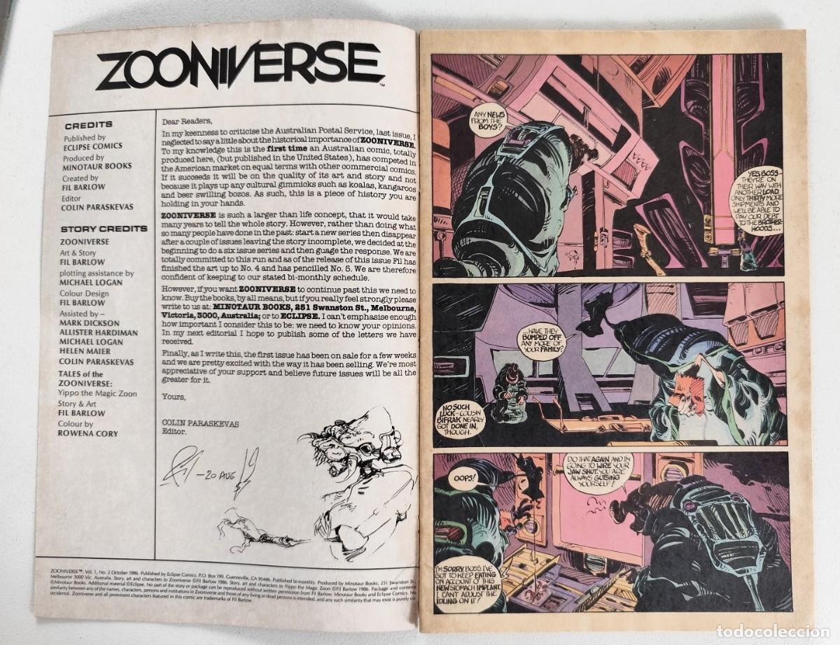 C&oacute;mics: ZOONIVERSE # 1-2-3 (Fil Barlow) ~ Eclipse (1986) - Foto 7