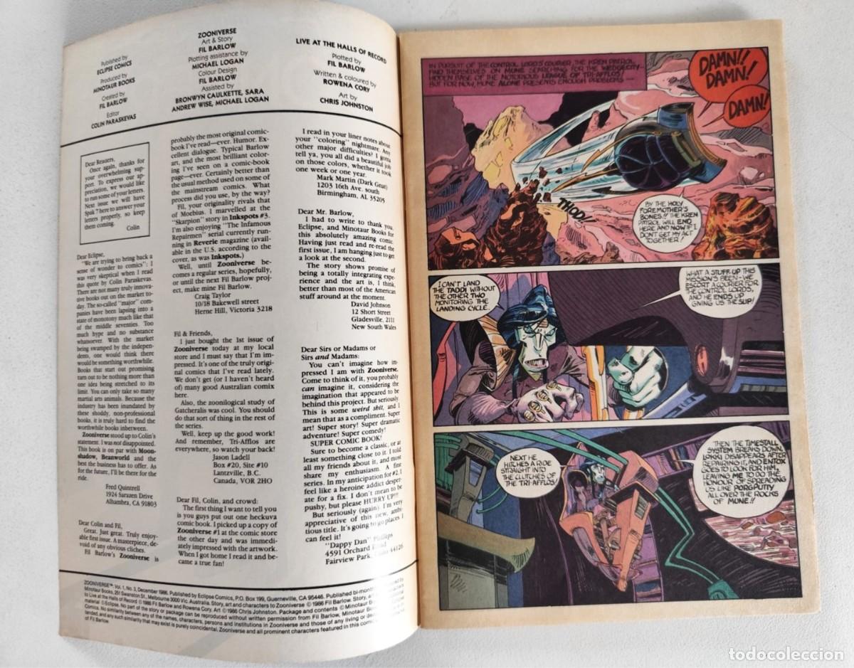 C&oacute;mics: ZOONIVERSE # 1-2-3 (Fil Barlow) ~ Eclipse (1986) - Foto 10